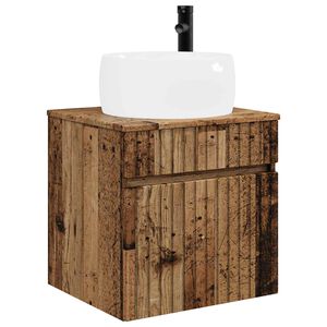 vidaXL Wandmontierte Waschbecken-Vanit&auml;t Altholz 49 x 44,5 x 66 cm