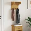vidaXL Wandgarderobe SANDNES 43x30x42 cm Massivholz Kiefer