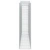 vidaXL Gabionen mit Hochbogen 8 Stk. 400x50x200/220cm Verzinktes Eisen