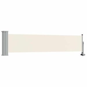vidaXL Ausziehbare Seitenmarkise 60&times;300 cm Creme