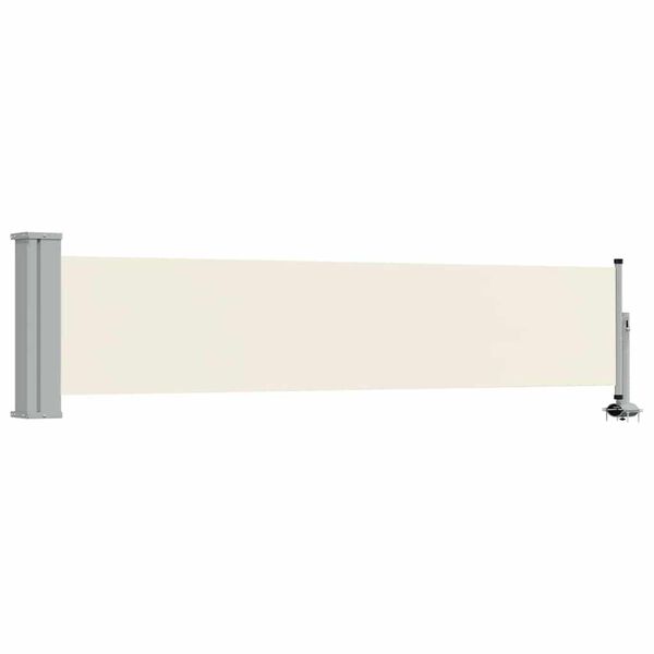 vidaXL Ausziehbare Seitenmarkise 60&times;300 cm Creme