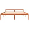 vidaXL Bettrahmen Wachsbraun 200 x 200 cm Massives Kiefernholz