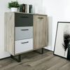 Finori Kommode Orlando 1 Grau und Eichen-Optik