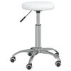 vidaXL Massagehocker Kunstleder Wei&szlig;