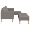 vidaXL Sofa Set mit Kissen 2 pcs Taupe Polyester