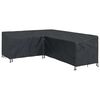 vidaXL M&ouml;belbezug 250 x 180 x 80 cm 420D Oxford Stoff L-Form Schwarz