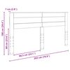 vidaXL Kopfteil Ger&auml;ucherte Eiche 200 cm Holzwerkstoff
