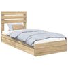 vidaXL Aufbewahrungsbett Sonoma-Eiche 100 x 200 cm Holzwerkstoff