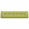 vidaXL R&uuml;cken Kissen Hellgr&uuml;n 180 x 24 x 50 cm Stoff