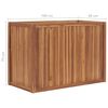 vidaXL Hochbeet 100x50x70 cm Massivholz Teak