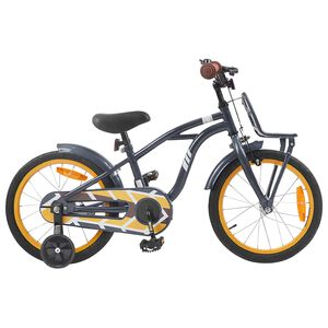 vidaXL Kinderfahrrad 16 Zoll f&uuml;r 4-6 Jahre alt Dunkelgrau