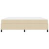 vidaXL Boxspringbett Creme 200 x 200 cm Stoff