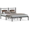 vidaXL Bettgestell ohne Matratze Braun Eiche 140x200 cm Holzwerkstoff