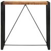 vidaXL Bartisch 110x55x110 cm Massives Raues Mangoholz