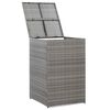 vidaXL M&uuml;lltonnenbox f&uuml;r 1 Tonne Anthrazit 76x78x120 cm Poly Rattan
