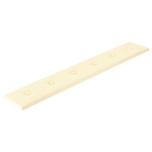 vidaXL Wandkopfteilen 12 stk. Creme Kunstleder