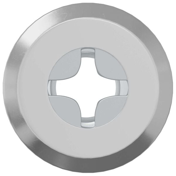 vidaXL Sicherungsmutter 2 pcs Silber M6 x 15 mm Stahl