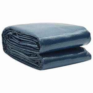 vidaXL Treibende Pool-Solarplane PE 210 cm Schwarz und Blau