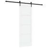 vidaXL Schiebet&uuml;r ORKDAL 73,5 x 211 cm Holzwerkstoff Wei&szlig; und Schwarz