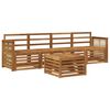 vidaXL Outdoor-Sofagarnitur 5 stk. Natur Massivholz Akazie