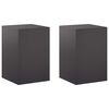 vidaXL Pflanzenst&auml;nder 2 pcs Schwarz 40 x 40 x 60 cm Stahl