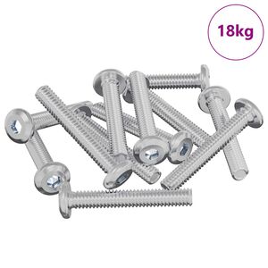 vidaXL Schraube mit Sperre Uni 2514 pcs Silber Stahl