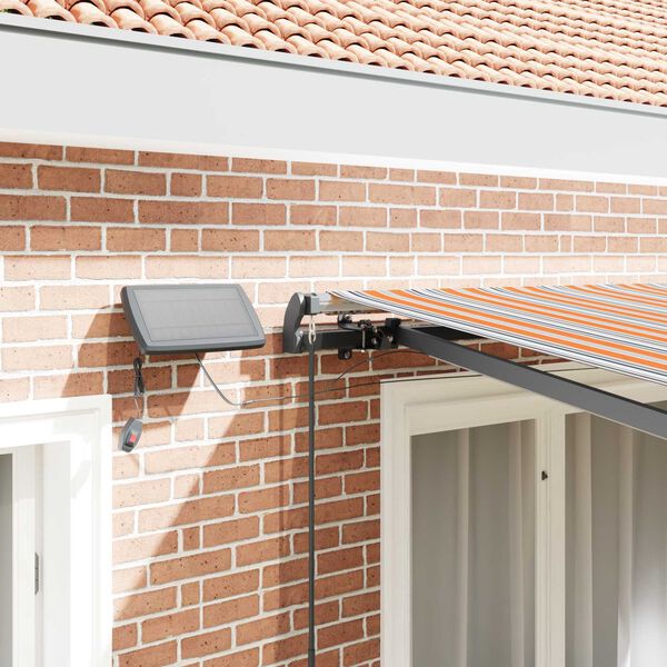 vidaXL Einziehbare Markise Mehrfarbig 300 x 250 cm Stoff