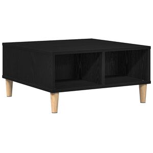 vidaXL Couchtisch Schwarz Eichen-Optik 60 x 60 x 30 cm Holzwerkstoff
