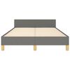 vidaXL Bettgestell ohne Matratze Dunkelgrau 120x200 cm Stoff