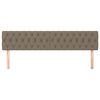 vidaXL Kopfteile Taupe 180x7x78/88 cm Stoff