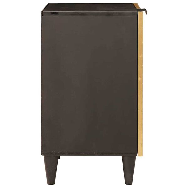 vidaXL Badezimmerschrank mit Regal Schwarz und Gold 38 x 33 x 58 cm