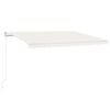 vidaXL Markise Manuell Einziehbar 450x350 cm Creme