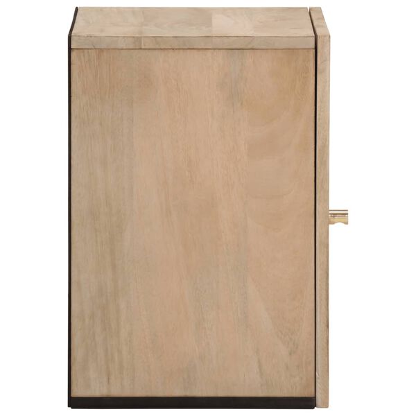 vidaXL Bad-Wandschrank 38x33x48 cm Massivholz Mango