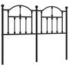 vidaXL Ersatz-Kopfteil Metall Schwarz 120 cm