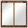 vidaXL Badezimmerspiegelschrank Altholz 60 x 20 x 60 cm Holzwerkstoff