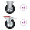 vidaXL 12 Stk. Rollen 160 mm