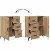 vidaXL Sideboard Artisan-Eiche 69.5 x 34 x 90 cm Holzwerkstoff