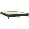 vidaXL Boxspringbett mit Matratze Schwarz 160x210 cm Samt