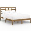vidaXL Massivholzbett Honigbraun 140x190 cm
