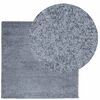 vidaXL Teppich Shaggy Hochflor Modern Blau 160x160 cm