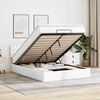 vidaXL Ottoman-Bett mit Matratze Weiß 140x200 cm Kunstleder