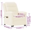 vidaXL Massagesessel mit Aufstehhilfe Creme Kunstleder