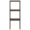 vidaXL B&uuml;cherregal Stapelbar Braun Eichen-Optik 30x30x80 cm