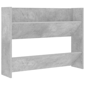 vidaXL Wand-Schuhschrank Betongrau 80x18x60 cm Holzwerkstoff