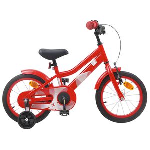 vidaXL Kinderfahrrad 14 Zoll f&uuml;r 3-5 Jahre alt Rot