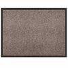 vidaXL Fu&szlig;matte Beige 80 x 60 x 1,2 cm Teddystoff