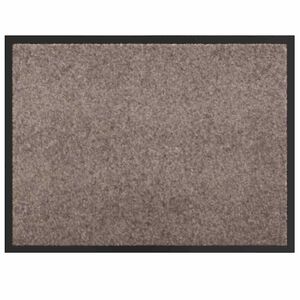 vidaXL Fu&szlig;matte Beige 60 x 80 x 1.2 cm Teddystoff