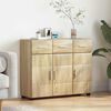 vidaXL Sideboard Sonoma-Eiche 88,5 x 30,5 x 73 cm Holzwerkstoff