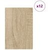 vidaXL Dekoplatten 12 pcs Sonoma-Eiche 40 x 60 x 0.27 cm Holzwerkstoff