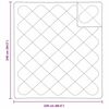 vidaXL Decken & Bettdecken Wei&szlig; 240 x 220 cm Polyester